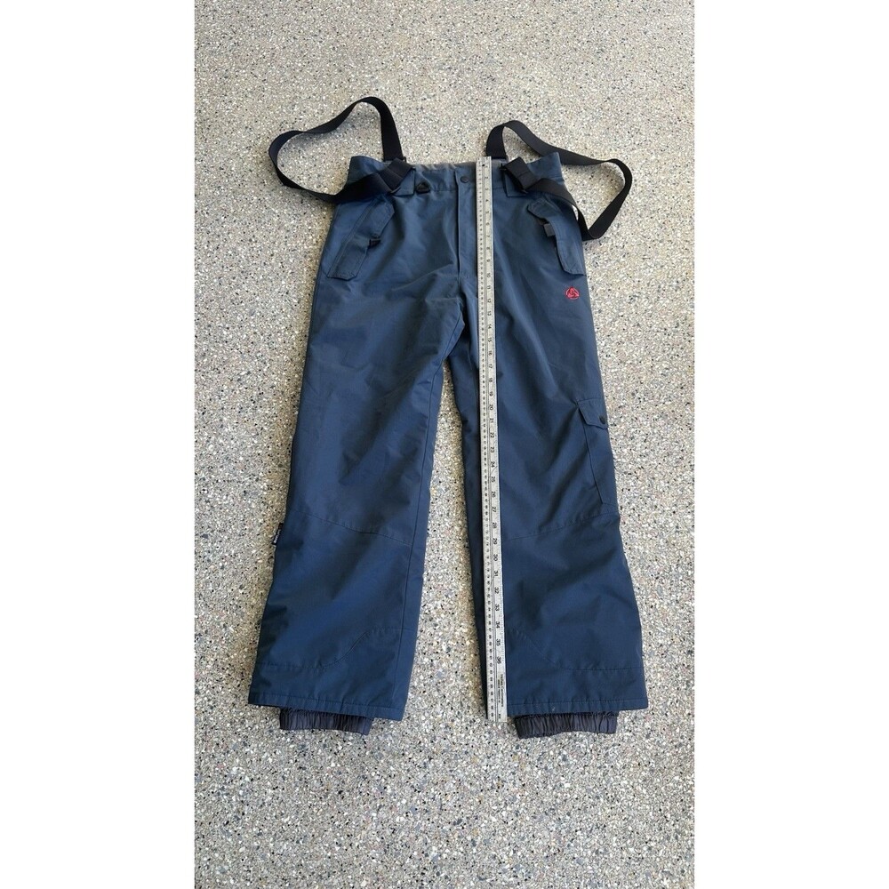 Turbine Boys kids Insulated blue Snow Bib Pants Size L for Skiing/Snowboarding - Picture 6 of 11